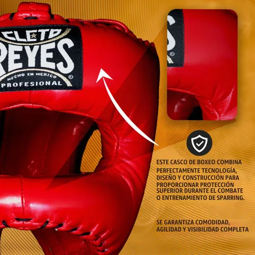 Vista 4 de CLETO REYES Casco tradicional de boxeo para hombres y mujeres, protector para la cabeza, protector facial, deportes de combate