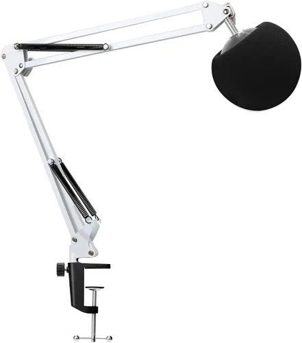 Vista 8 de YOUSHARES Soporte de micrófono con cubierta de espuma, soporte de brazo de brazo de micrófono, filtro pop compatible con micrófono de bola de nieve