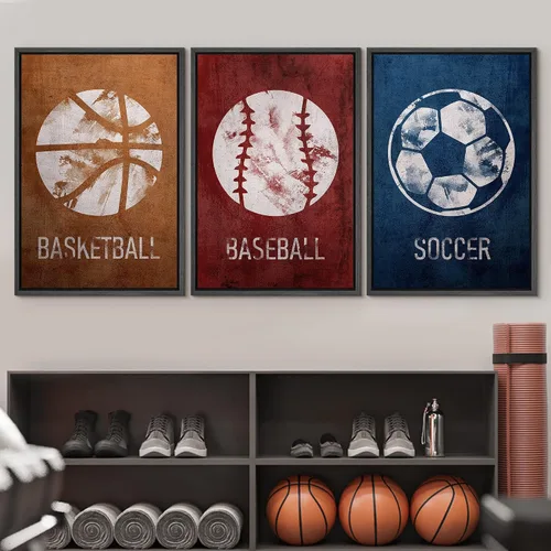 Vista 118 de wall26 Lienzo enmarcado para pared, juego de arte de primer plano, detalles de costuras de béisbol, atletas deportivos, fotografía, moderno