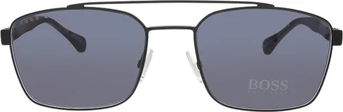 Vista 2 de Hugo Boss lentes de sol BOSS-1117-S 003IR negro mate - lentes gris azul Negro mate 57-19-140