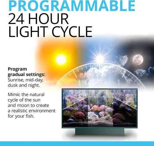 Vista 4 de Fluval Plant 3.0 LED para acuario con plantas, iluminación de 22 vatios, 38-61 centímetros
