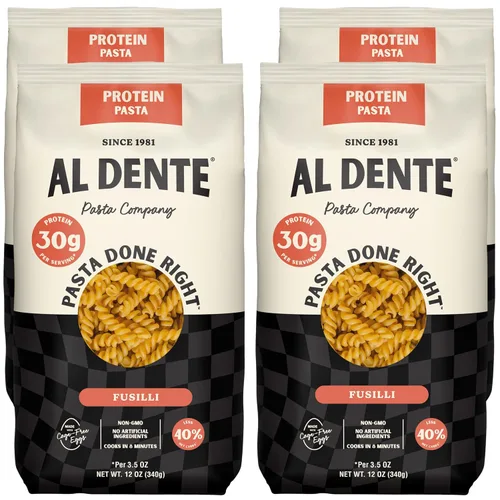 Vista 18 de Al Dente Carba-Nada Rigatoni & Cavatappi Variedad – Bajo en carbohidratos, alto en proteínas – Dieta apta para dieta cetogénica y de puntos, fideos
