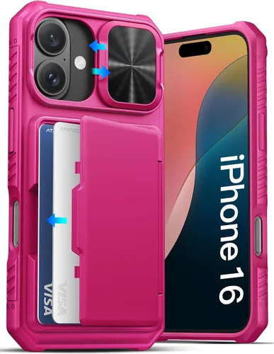 Vista 28 de ATATOO Funda Cartera para iPhone Air, Portador de Tarjetas Integrado (3-5 Tarjetas) [Bloqueo RFID] y Cubierta Deslizante para Cámara, Protección