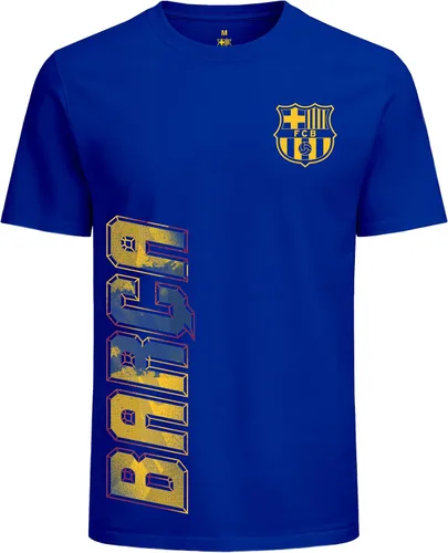 Vista 4 de Icon Sports Officially Licensed FC Barcelona Cotton T-Shirt - Unisex Adult