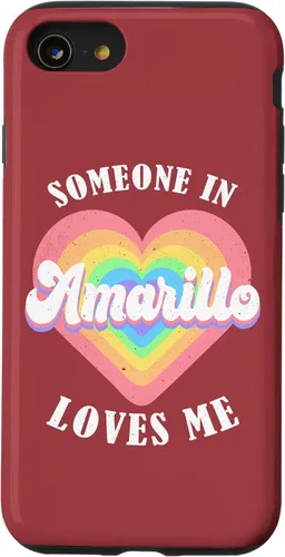 Vista 18 de iPhone 16 Someone In Amarillo Loves Me City Heart Case