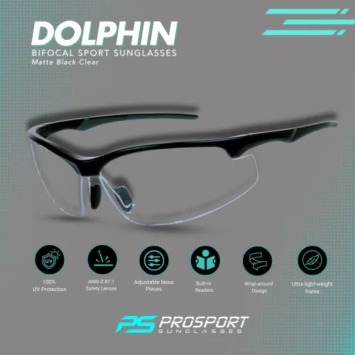 Vista 2 de proSPORT Bifocal Seguridad Sunglass Reader Protector Z87 Sport Ciclismo Motocicleta