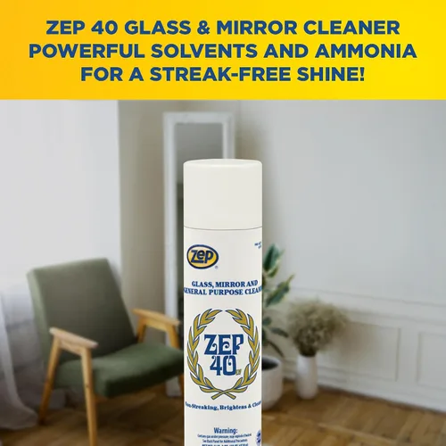 Vista 7 de Zep Aerosol limpiador sin rayas de 40 LV - 18 onzas (caja de 12) 322901 - Limpiador de vidrio, espejo y uso general - Disponible para enviar a
