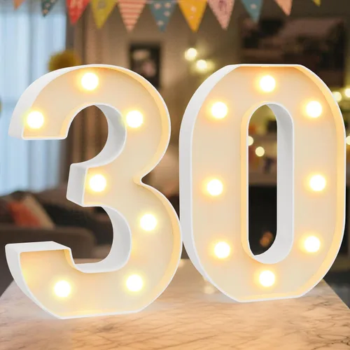 Vista 62 de Letrero LED de Marquee con Letras Iluminadas - Letras Iluminadas del Alfabeto para Cumpleaños, Graduación, Decoración de Pared y Mesa en Bares