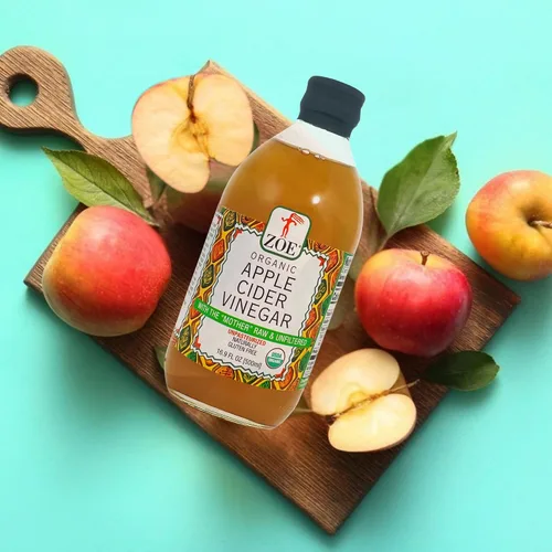 Vista 5 de Zoe Vinagre de sidra de manzana, 17 onzas líquidas