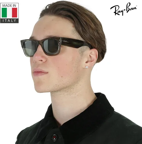Vista 33 de Ray-Ban RB0840S MEGA WAYFARER Gafas de sol de forma cuadrada con kit oficial de gafas