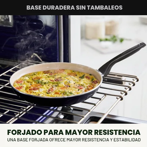 Vista 6 de [Usado] GreenPan Rio - Sartén antiadherente de cerámica sin PFAS de 10 pulgadas, color negro