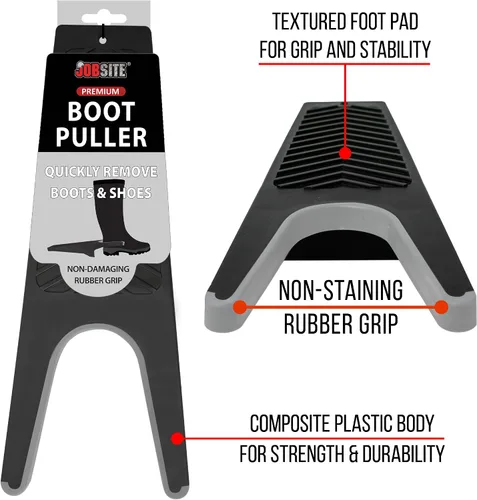 Vista 5 de jobsite Premium Heavy Duty arranque Puller con empuñadura de goma Inlay Rojode arranque Jack makes quitar Botas fácil