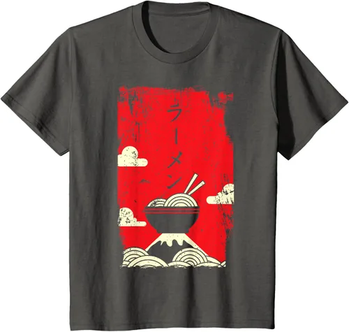 Vista 46 de Ramen Noodles Camiseta de arte japonés, Negro
