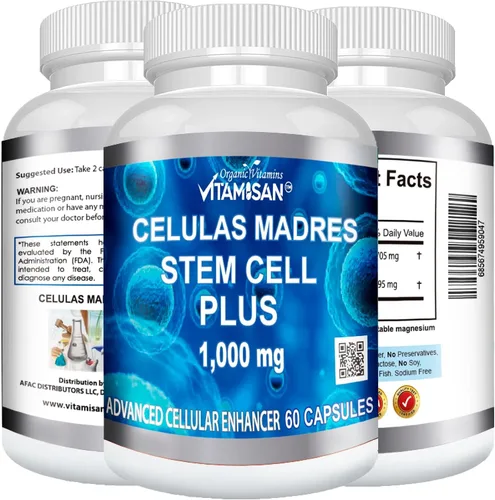 Vista 4 de VITAMISAN Celulas Madres 4 Botellas Algas Azul Verde AFA
