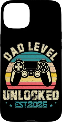 Vista 9 de iPhone XR Dad Level Unlocked EST.2025 Retro Style Case