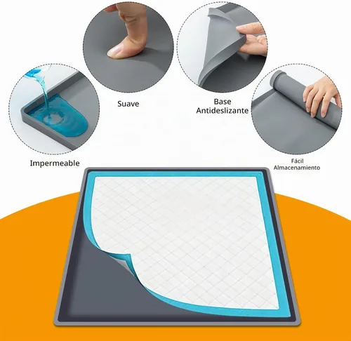 Vista 5 de ondware Soporte de silicona para orina de perro para almohadillas de 27 x
