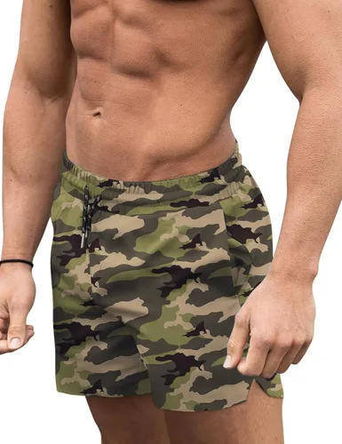 Vista 13 de COOFANDY Men's Swim Trunks Quick Dry Board Shorts Swimwear Bathing Suit Un negro
