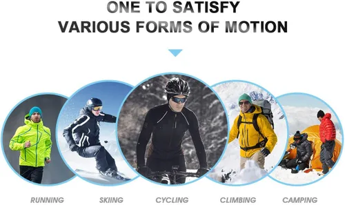 Vista 7 de Santic Gorra de cráneo para ciclismo, forro polar térmico, resistente al viento, se adapta debajo de los cascos