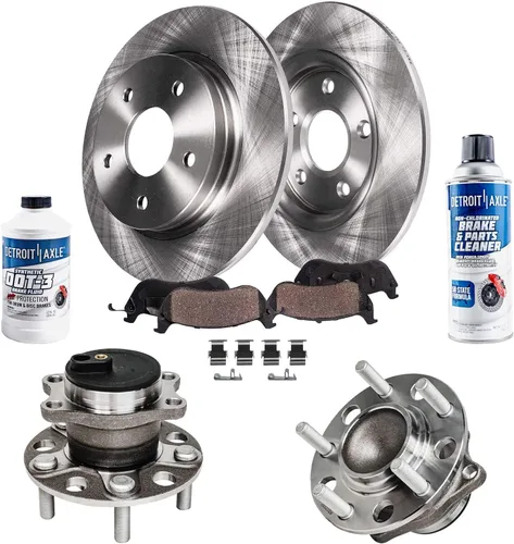 Vista 38 de Detroit Axle - 4 rotores de freno para Ford 1994-2004 Mustang, rotores de freno de disco delanteros y traseros 1995 1996 1997 1998 1999 2000 2001