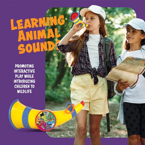 Vista 7 de Wildlings - Llamador de animales para niños, juguete al aire libre para niños de 3, 4, 5, 6, 7 años, regalo de cumpleaños con 9 sonidos de animales