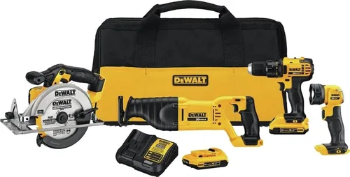 Vista 13 de DEWALT 20V MAX Cordless Drill Driver and Circular Saw Combo Kit with 2 x 2 Ah Batteries and Charger, Contractor Bag (DCK252D2)