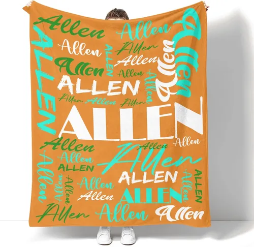 Vista 42 de Dr.TOUGH Mantas personalizadas para niños y adultos, mantas personalizadas con nombre para niños y niñas, manta personalizada con nombre