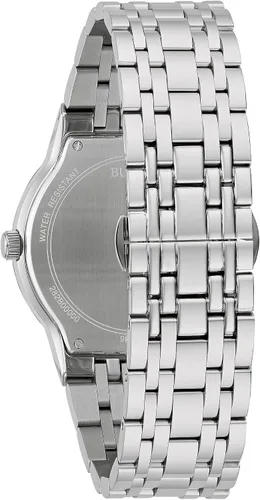 Vista 3 de Bulova Reloj de cuarzo multifunción de 3 manecillas para hombre con esfera de diamante, cristal de borde a borde