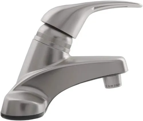 Vista 7 de Grifo de lavabo RV de una palanca Dura Faucet: grifo para baño RV para casas rodantes modernas de distintos tipos, Níquel satín cepillado