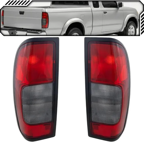 Vista 2 de EPIC LIGHTING Luces traseras halógenas estilo OE Reemplazo de montaje de humo rojo para NISSAN 00-04 FRONTIER (desde 10/1999) - Par