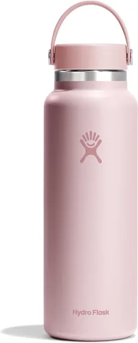 Vista 46 de Hydro Flask Botella de agua – Acero inoxidable aislado – Tapa flexible de boca ancha, antiderrames, a prueba de fugas y recargable en agave de 20