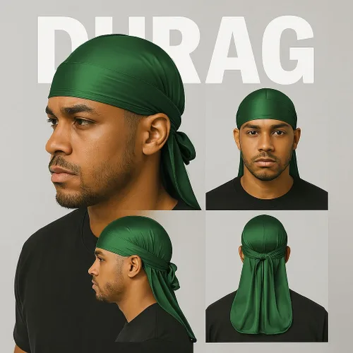 Vista 15 de Premium Durag Pack for Men, Silky Doo Rag for 360 540 720 Waves