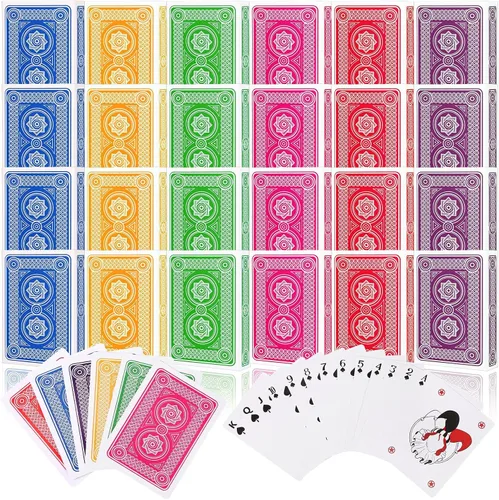 Vista 11 de Zubebe 12 Mazos de Cartas, Barajas de Cartas al Por Mayor en Tamaño Póker, Barajas de Póker Estándar para Actividades de Niños y Adultos