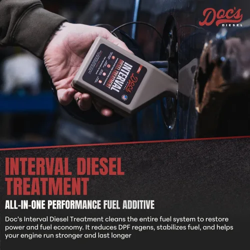 Vista 2 de Doc's Interval Diesel Treatment - Limpiador de inyector concentrado, CP4 Limpia profundamente los inyectores y el sistema de combustible