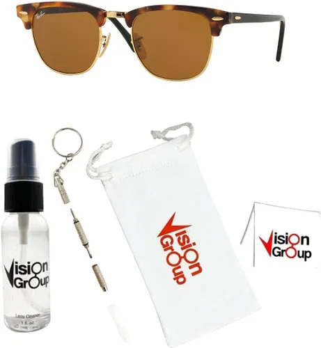 Vista 2 de Ray-Ban RB3016 Clubmaster Sunglasses+ Vision Group Accessories Bundle