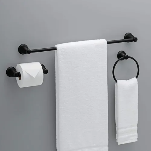 Vista 9 de Franklin Brass Kinla - Juego de accesorios de baño de 3 piezas, color negro mate, accesorios de baño, KIN3PC-MB