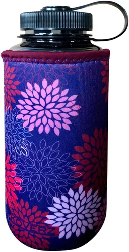 Vista 66 de Funda de neopreno para botella de agua Koverz, funda de neopreno, se ajusta a botellas de agua de 24-30 oz, lavable y reutilizable, tamaño grande
