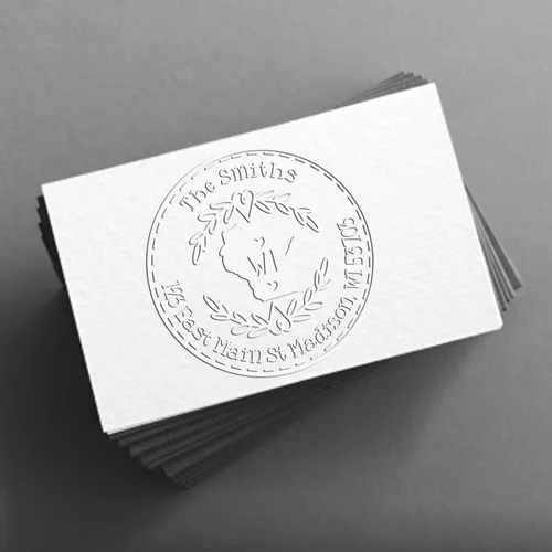 Vista 193 de Alabama State Wreath - Sello de sello de dirección personalizado para invitaciones de fiesta, tarjetas de vacaciones y decoración del hogar Sello