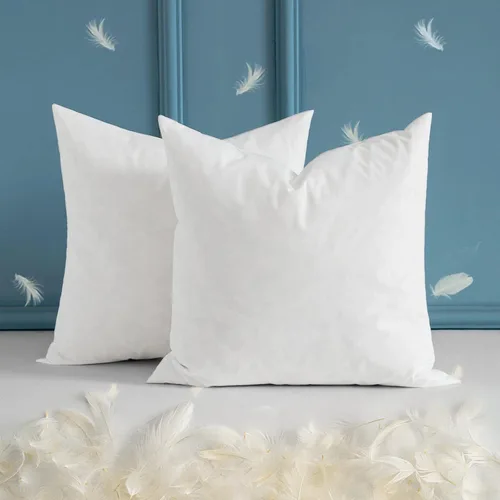 Vista 7 de MIULEE Juego de 1 almohada decorativa de 14 x 36 pulgadas, almohada de tela de algodón de plumón y plumas, relleno rectangular para sofá, sala