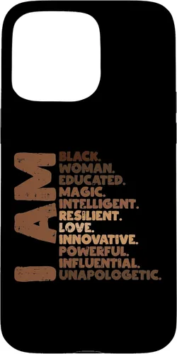 Vista 31 de I Am Black Woman Melanin Africa Pride History BHM Women Gift Case for iPhone 17