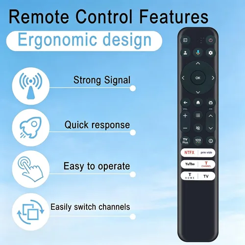 Vista 5 de RC813 FMB1 Control remoto de voz apto para TCL QM8/QM7/S4/S3/Q7/Q6/Q5