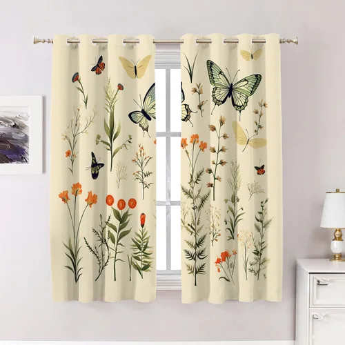 Vista 33 de Cortinas opacas de cocina con pintura al óleo de Europa rosa y negra para ventanas, cenefas opacas modernas de torre Eiffel de poliéster multicapa