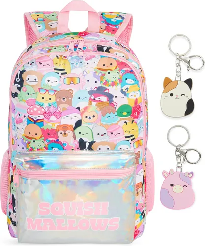 Vista 7 de Get Trend Paw Patrol Bluey Squishmallows Girls Backpack, 18 inch Multi Bluey