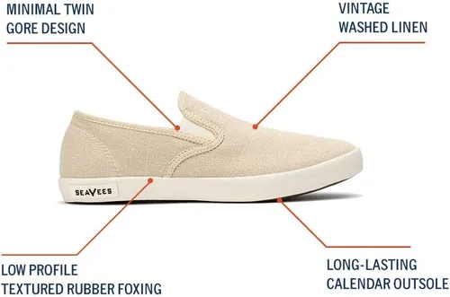Vista 7 de SEAVEES Tenis clásicos Baja sin cordones para mujer