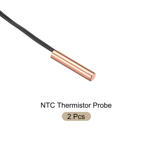 Vista 5 de Sonda de termistor NTC 5K de 1.3 pies de cobre impermeable con sensor de temperatura, [para transmisor digital de temperatura] - 2 piezas
