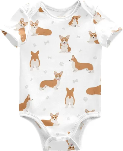 Vista 13 de vvfelixl Bodies para bebé niña negro Pug blanco manga corta algodón ropa de bebé para niñas 0-24 meses Multi1