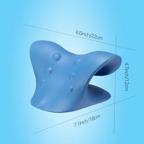 Vista 6 de Relajador de cuello y hombros almohadas quiroprácticas para aliviar el dolor tracción del cuello para aliviar la tensión muscular alivio del dolor