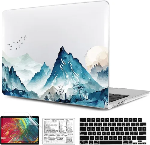 Vista 10 de Funda compatible con MacBook Air de 15 pulgadas 2026 2025-2023 Release M5 A3448 M4 A3241 M3 A3114 M2 A2941, carcasa de plástico duradera