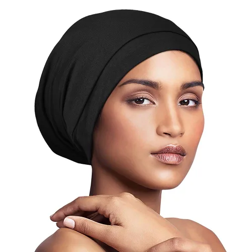 Vista 45 de Alnorm - Gorro con forro de satén y suave banda elástica para hombres y mujeres, talla única Se ajusta a la mayoría