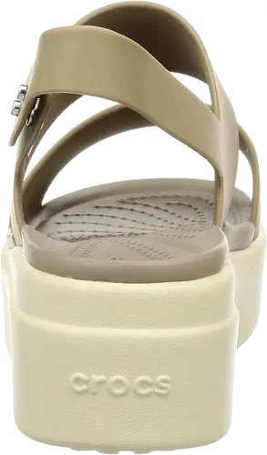 Vista 3 de Crocs Sandalia Brooklyn de cuña baja para mujer