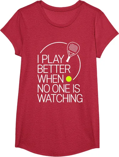 Vista 47 de Camiseta de tenis de pádel I Play Better When No One is Watching